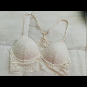 SOLD White Victoria’s Secret LACIE padded Bralette